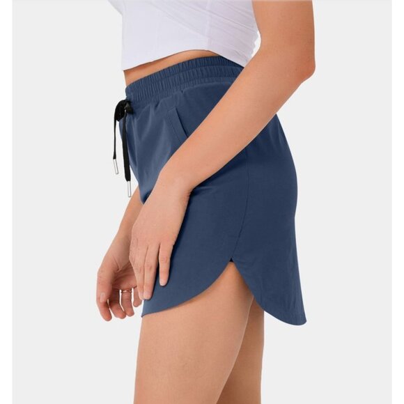 Halara High Waisted Mini Golf Skirt Sz XS Womens Red Drawstring Side Pocket 2-in - Picture 10 of 13